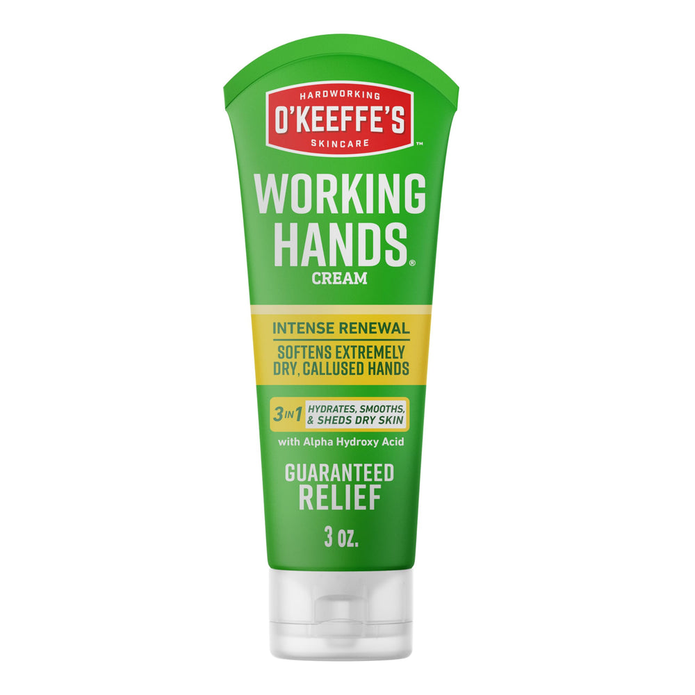 O'Keeffe's front tube view showing label and 3 oz size for easy identification and convenience