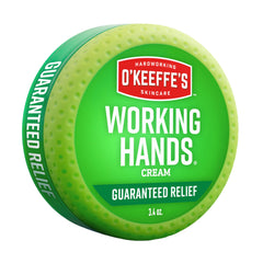 O'Keeffe's jar front showing product and clear benefit of repair
