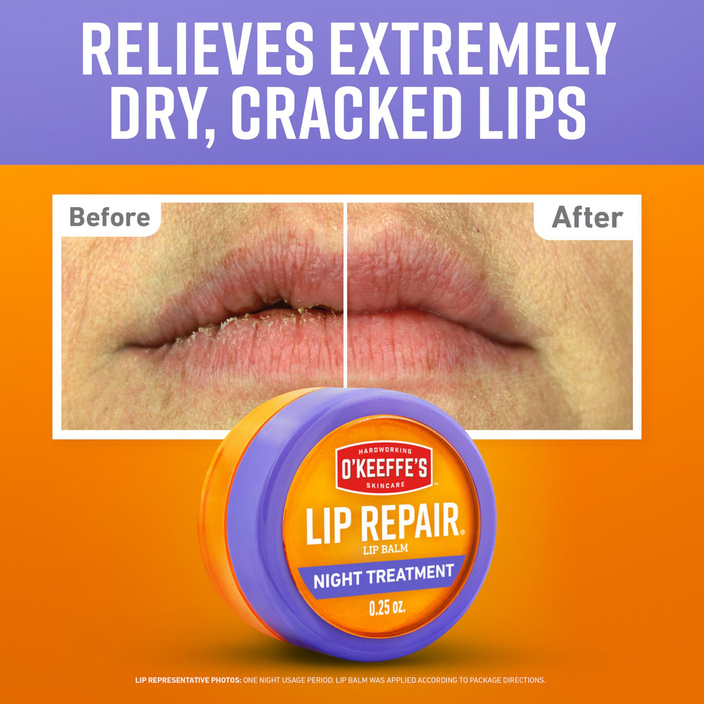 O'Keeffe's jar open revealing balm texture and concentrated moisturizing formula