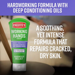 O'Keeffe's tube on nightstand showing convenient bedtime treatment