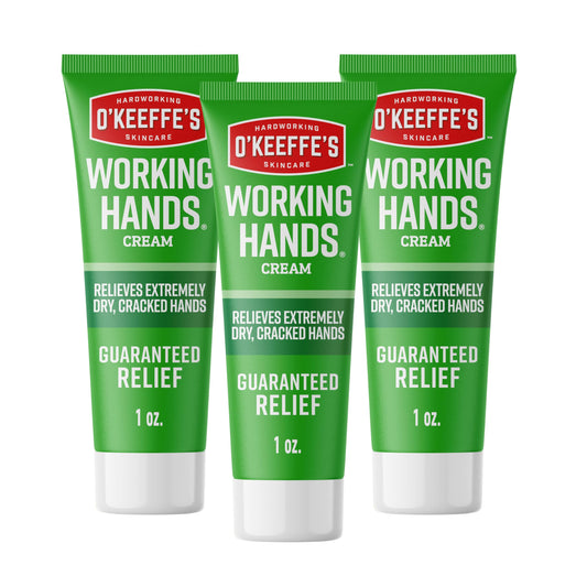 O'Keeffe's front view of 1 oz tube shows brand and travel-size benefit