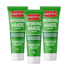 O'Keeffe's front view of 1 oz tube shows brand and travel-size benefit