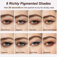 Okerker applied on a mature eye for natural, soft definition