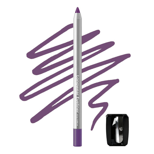 Okerker deep purple pencil front view showing sleek packaging and brand benefit