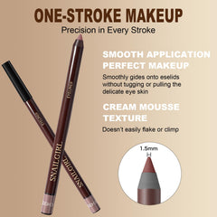 Okerker smoky eye blended with plum showing buildable, blendable color