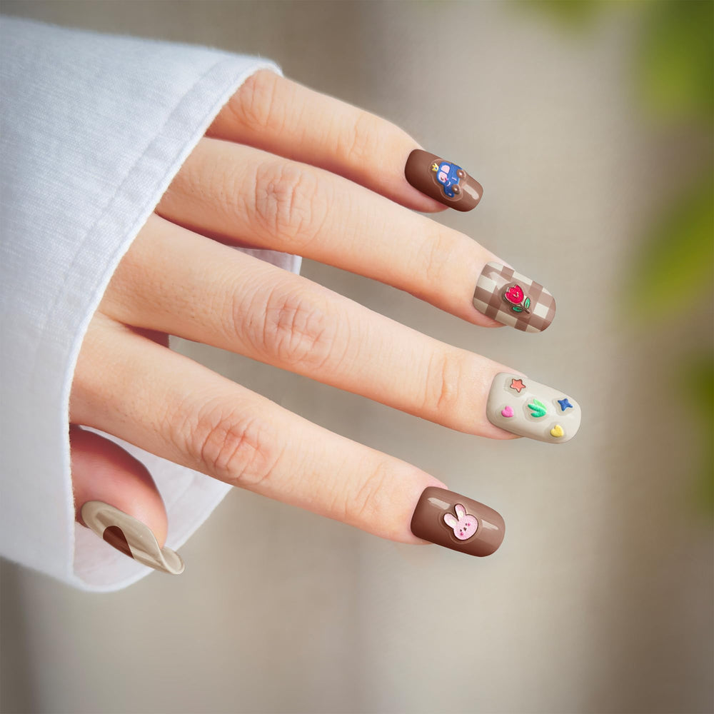 okiyomi embossed texture detail highlighting 3D effect for tactile fun