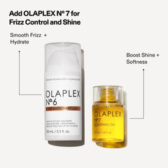 Olaplex Nº.6 ingredients panel label highlighting bond-building benefits