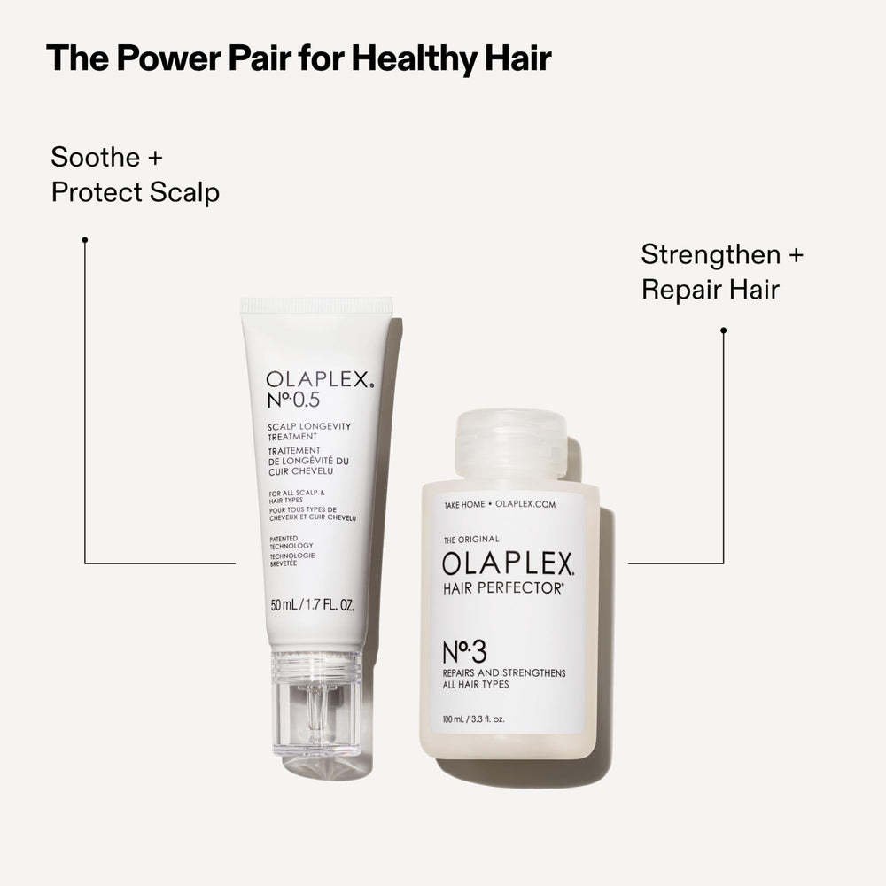 Olaplex Nº.0.5 next to a coin for 50ml size reference conveying travel-friendly convenience