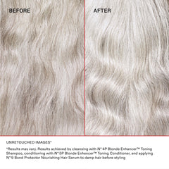 Olaplex Nº.4P foaming in hand to show gentle cleansing action