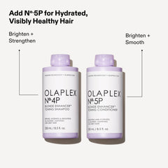 Olaplex Nº.4P applied to hair in shower demonstrating at-home use