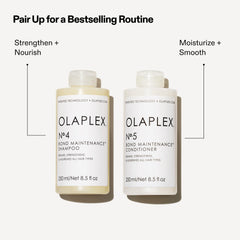 Comb passing through hair after Olaplex No.5 use to illustrate easier detangling benefit