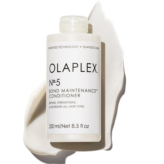 Olaplex No.5 front packaging showing bottle and branding for recognizable buy benefit