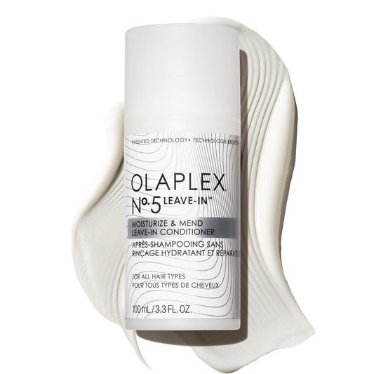 Olaplex Nº.5 front packaging showing product and benefit of sealed split ends