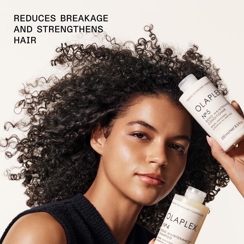Olaplex No.5 pump dispenser detail delivering controlled, mess-free application benefit