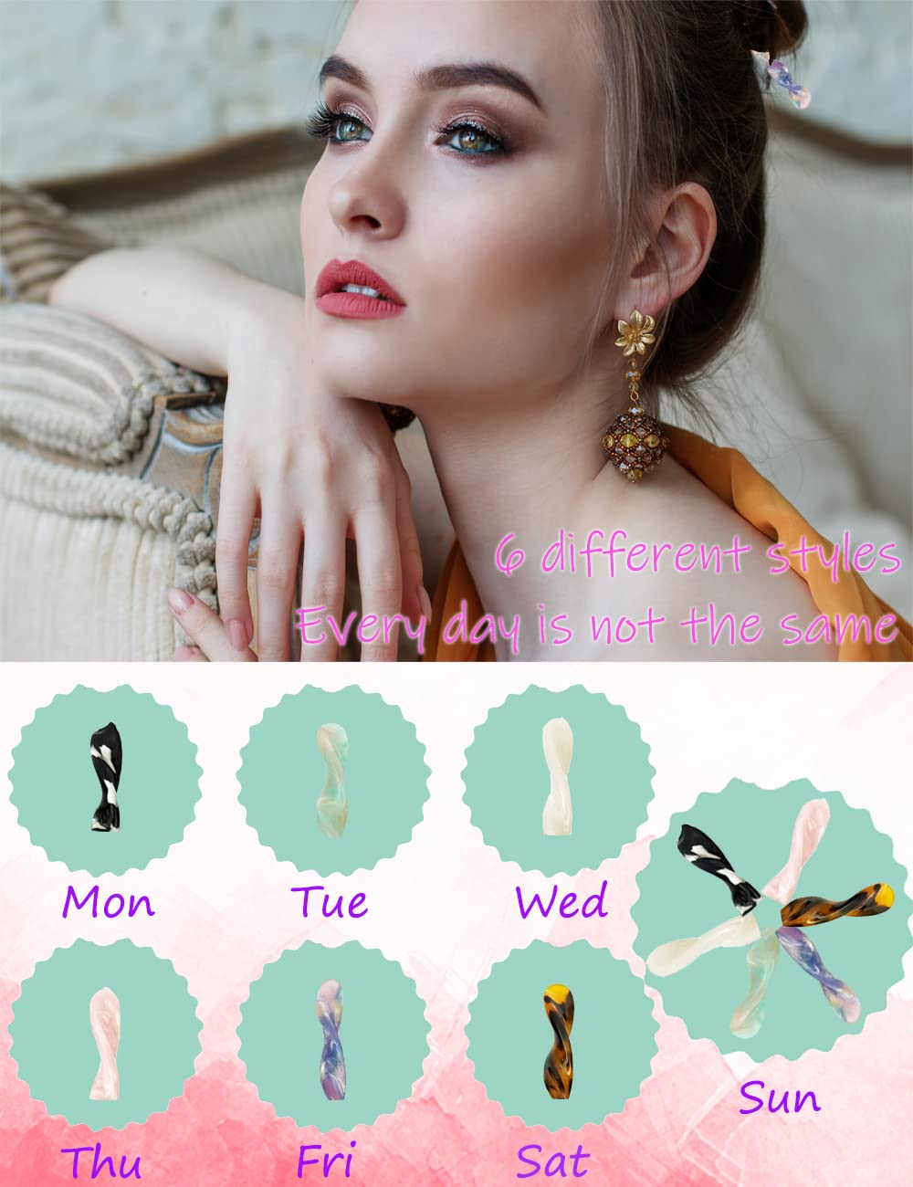 Olawyrae hair stick securing a bun demonstrates secure hold and elegant finish