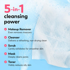 Olay cloth foaming to show activated lather that lifts makeup