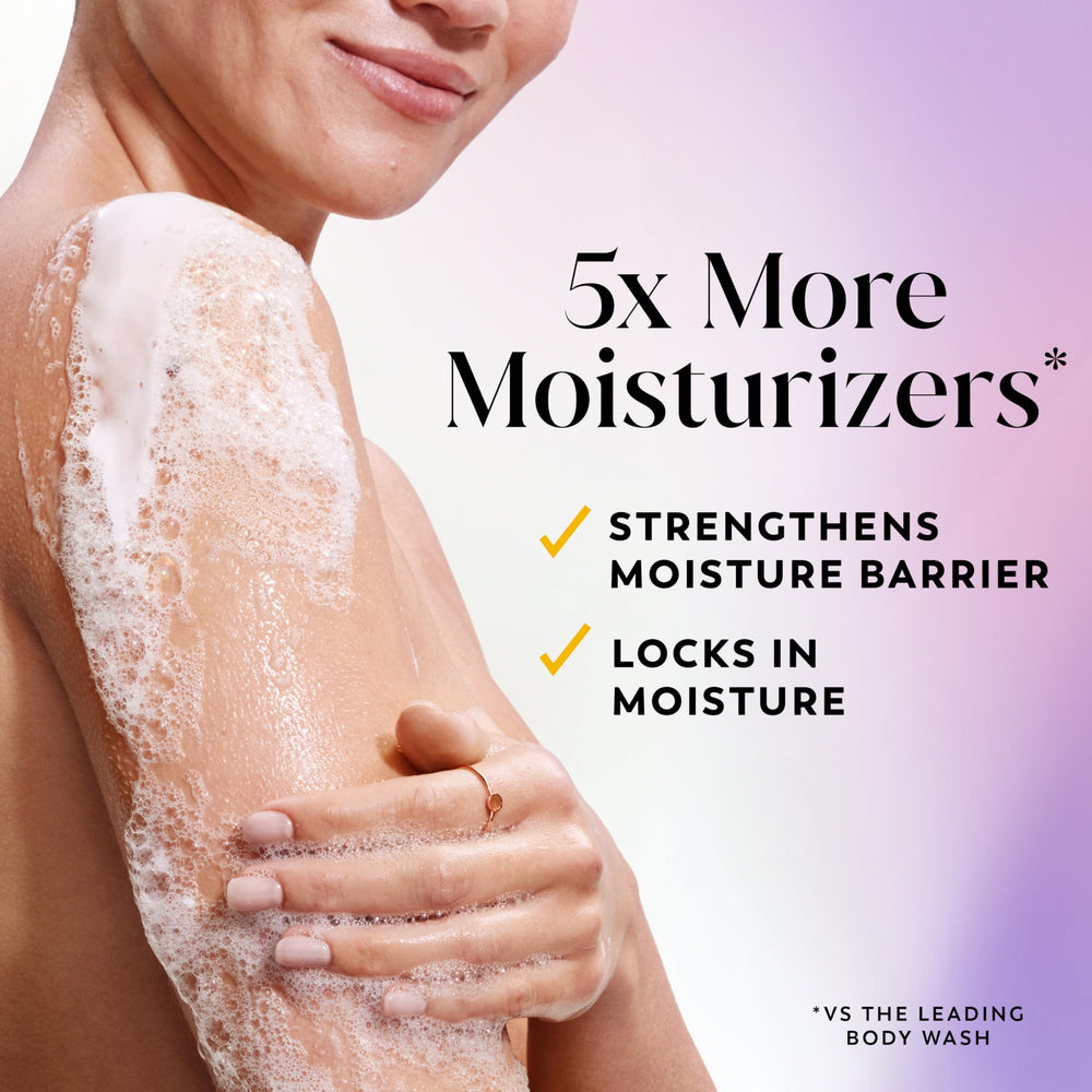 Olay pump dispense close-up demonstrating easy one-handed use and controlled product release