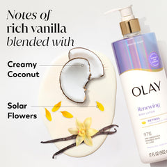 Olay being applied to arm showing visible smoothing and hydration benefit