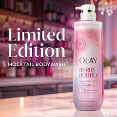 Olay label highlighting active ingredients for barrier support benefit