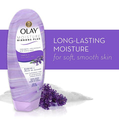 Olay lavender oil visual illustrating calming scent benefits