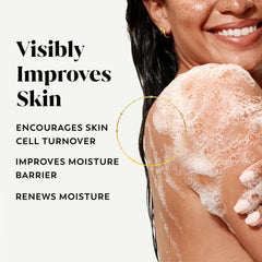Olay pump dispensing body wash for easy use and controlled amount