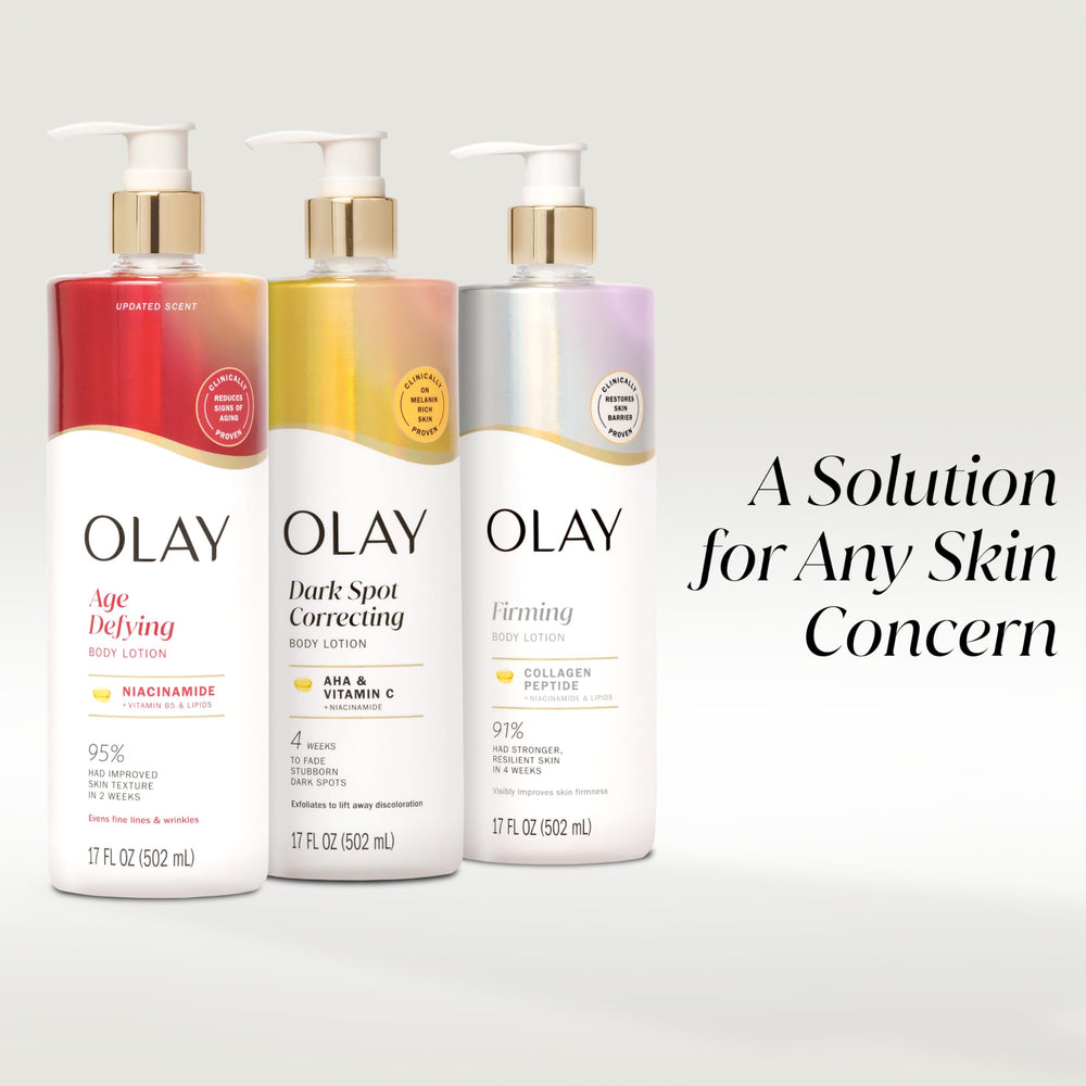 Olay bottle on bathroom shelf suggesting daily routine benefit