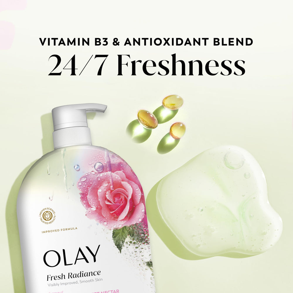 Olay lather on hand showing rich foam for gentle cleansing