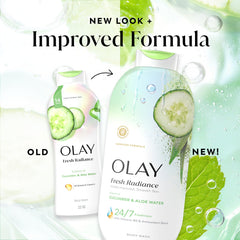 Olay fresh radiance lifestyle bathroom setup showing fresh daily routine
