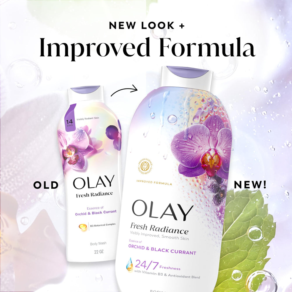 Olay body wash paired with Olay lotion to lock in moisture benefit