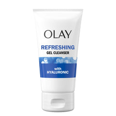 Olay product on towel conveying clean skincare ritual