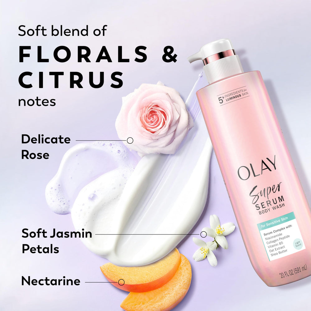 Olay ingredient display with niacinamide and collagen for brighter skin