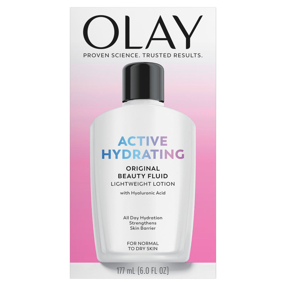 Olay bottle staged with flowers showing classic beauty and daily ritual benefit