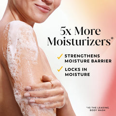 Olay pump closeup highlighting easy dispensing and convenience