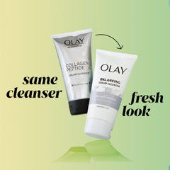 Olay skin after wash close-up showing smooth hydrated appearance