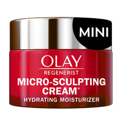 Olay Regenerist front jar showing compact trial package and easy testing