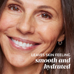 Olay ingredient label close-up highlighting collagen peptide benefit