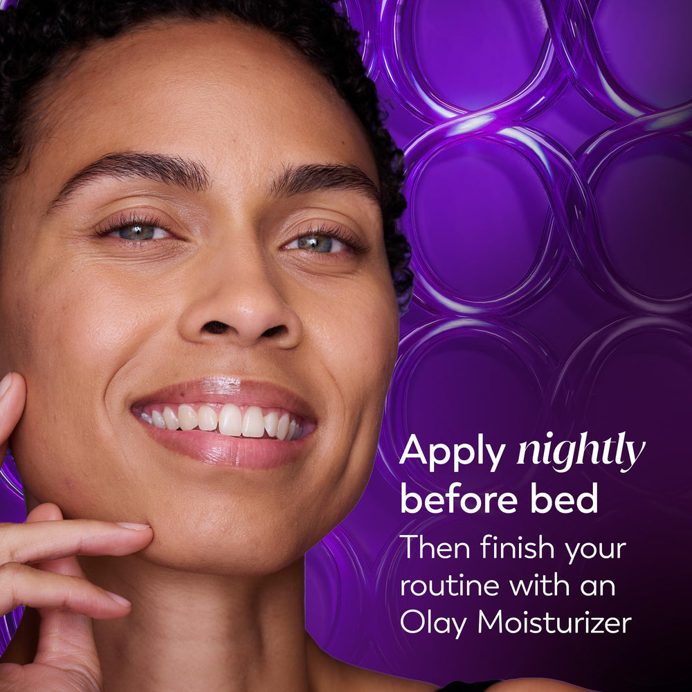 Olay outer box detail highlighting fragrance-free and dermatologist-developed