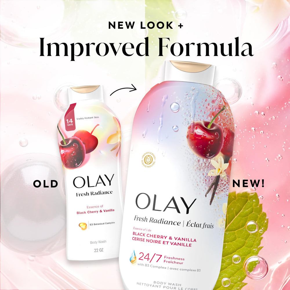 Olay routine with lotion bottle suggesting post-shower moisture
