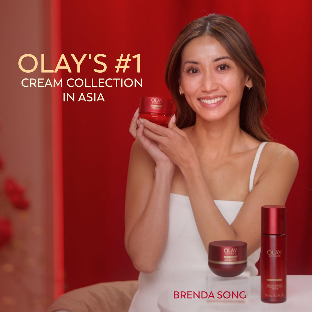Olay Science open cream texture melting for deep hydration benefit