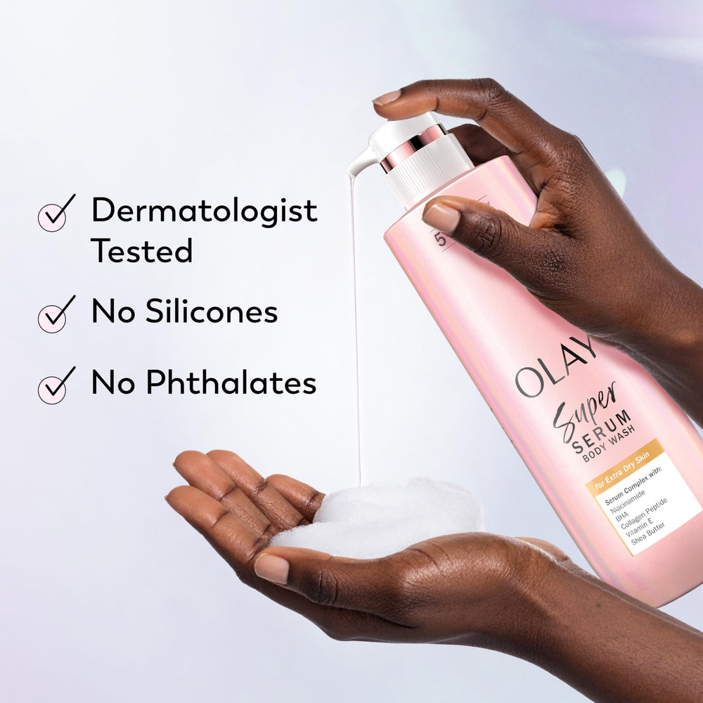 Olay droplet with vitamin C visual showing brightening support and potency