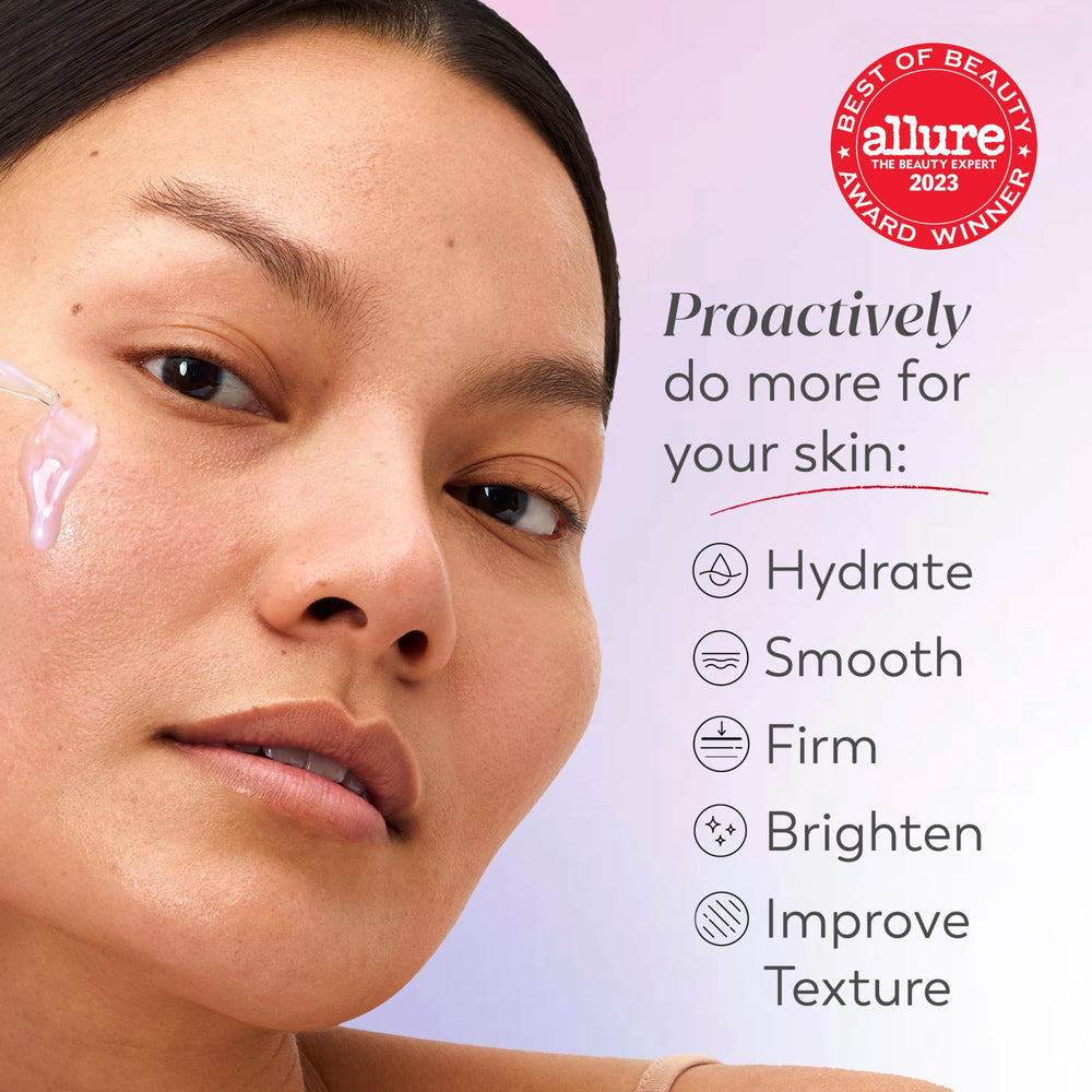 Olay dropper dispensing serum highlighting controlled application