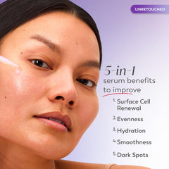Olay Super Serum texture drop close-up showing lightweight hydration
