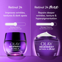 Olay texture closeup highlighting smooth cream consistency for fast absorption