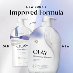Olay bottle on bathroom shelf in lifestyle setting for aesthetic appeal
