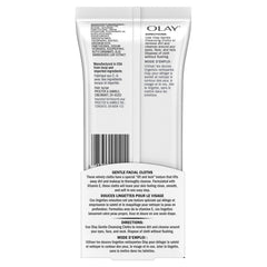 Olay wipes beside travel bag illustrating convenient, soothing cleansing on the go