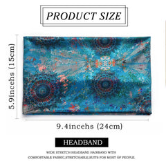 Olbye flat-lay showing dimensions and fit for most head sizes benefit