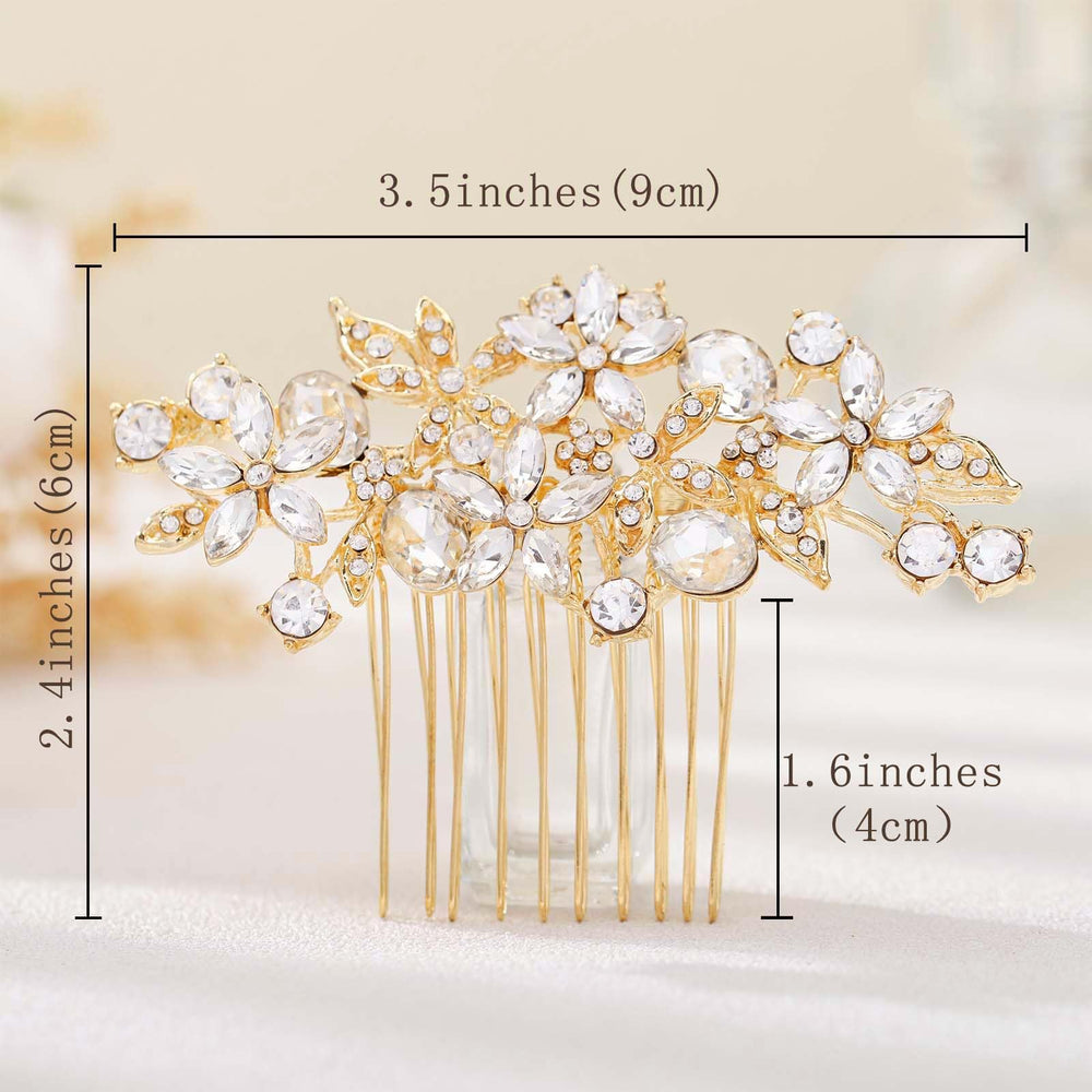 Olbye headpiece in hairstyle worn by bride demonstrating versatile placement and sparkle