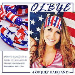 Olbye headband placed on a hand to show scale and generous coverage
