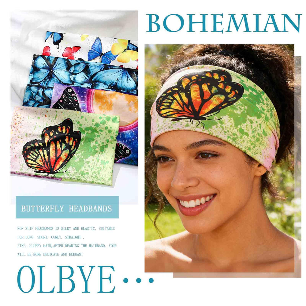 Olbye headband worn during yoga demonstrating secure, non-slip performance