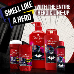 Old Spice Batman limited-edition box front emphasizing collector appeal and themed packaging